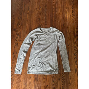 Women's Lululemon Heather Grey Long Sleeve Tee S
